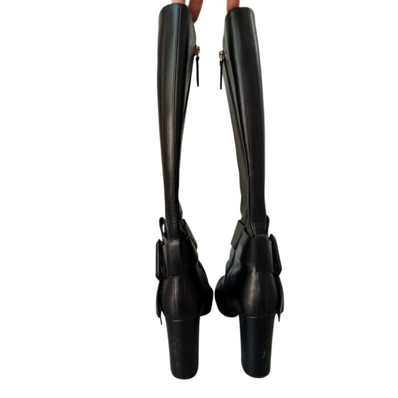 Valentino Garavani Black Leather Knee High boots Size 39.5/9.5 Women’s - Picture 5 of 11